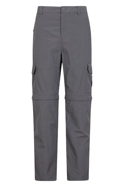 Explore Mens Zip-Off Trousers - Long Length - Grey