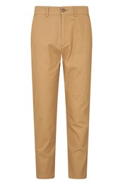 Woods Chino - męskie spodnie z bawełny organicznej - krótkie TAN