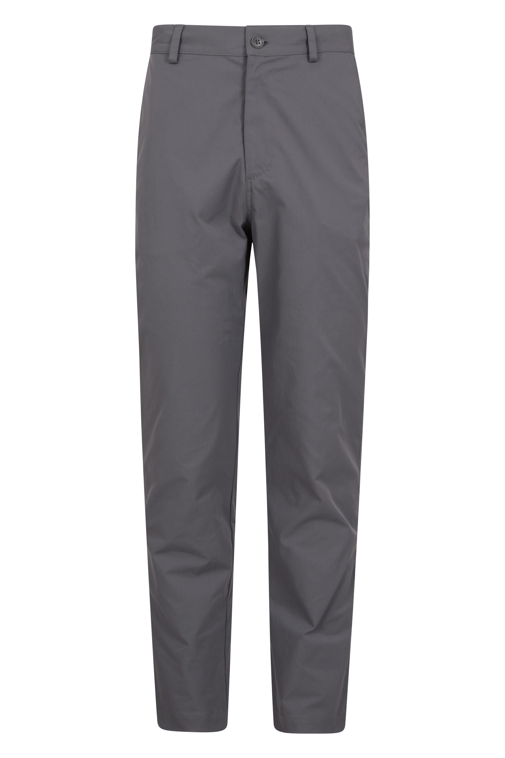 Adventure Mens Water Resistant Chino Trousers - Long Length - Grey