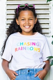 Chasing Rainbows Kids Organic Cotton T-Shirt