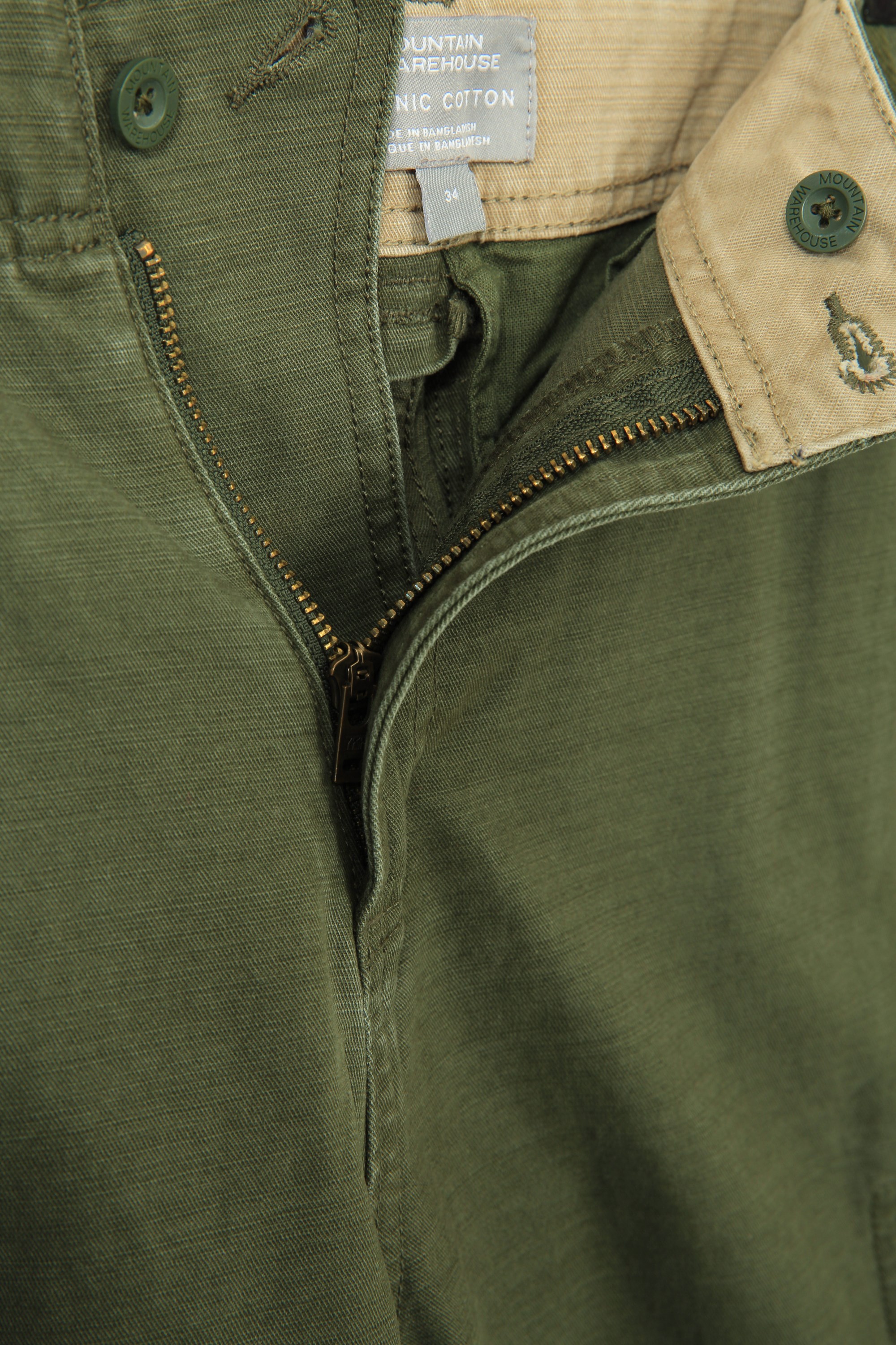 Heavy Duty Mens Organic Cargo Short Mountain Warehouse US