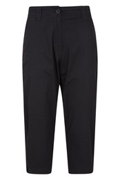Pantalon capri extensible - Pour femme Noir