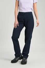 Pantalon long extensible - Pour femme Bleu Marine
