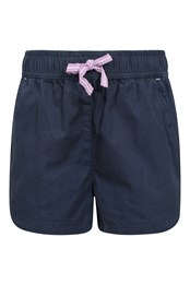 Waterfall Pantalones cortos de algodón orgánico para niños Azul Marino