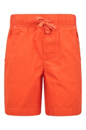 Waterfall Kids Organic Shorts Bright Orange