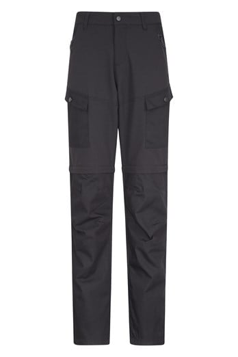 Hiking trousers with removable legs - Black - Sz. 42-60 - Zizzifashion