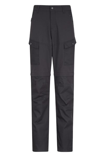 Expedition Womens Zip-Off Walking Trousers - Long Length - Black