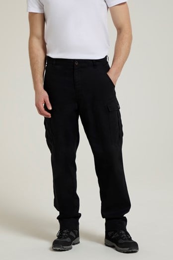 Lakeside Mens Cargo Pants Black