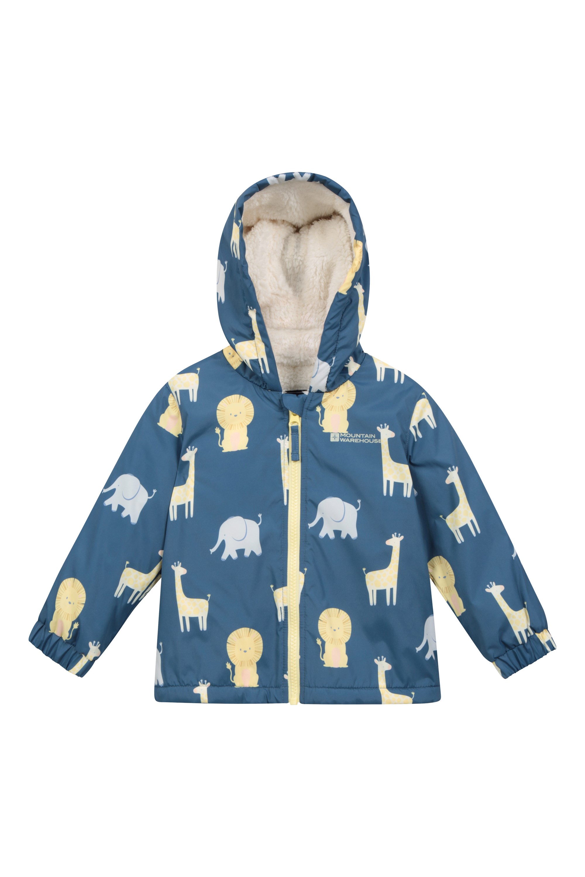 Mountain Warehouse Baby Unisex Popper Fleece Winters Warm Jacket Warm & Cosy Toddler Warm Coat Regular Use Kids Jacket Lightweight Breathable 