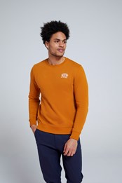 Shoreside Herren Bio-Sweatshirt Senf