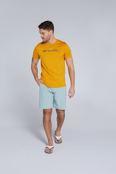 Animal Strive Mens Recycled T-Shirt - Yellow