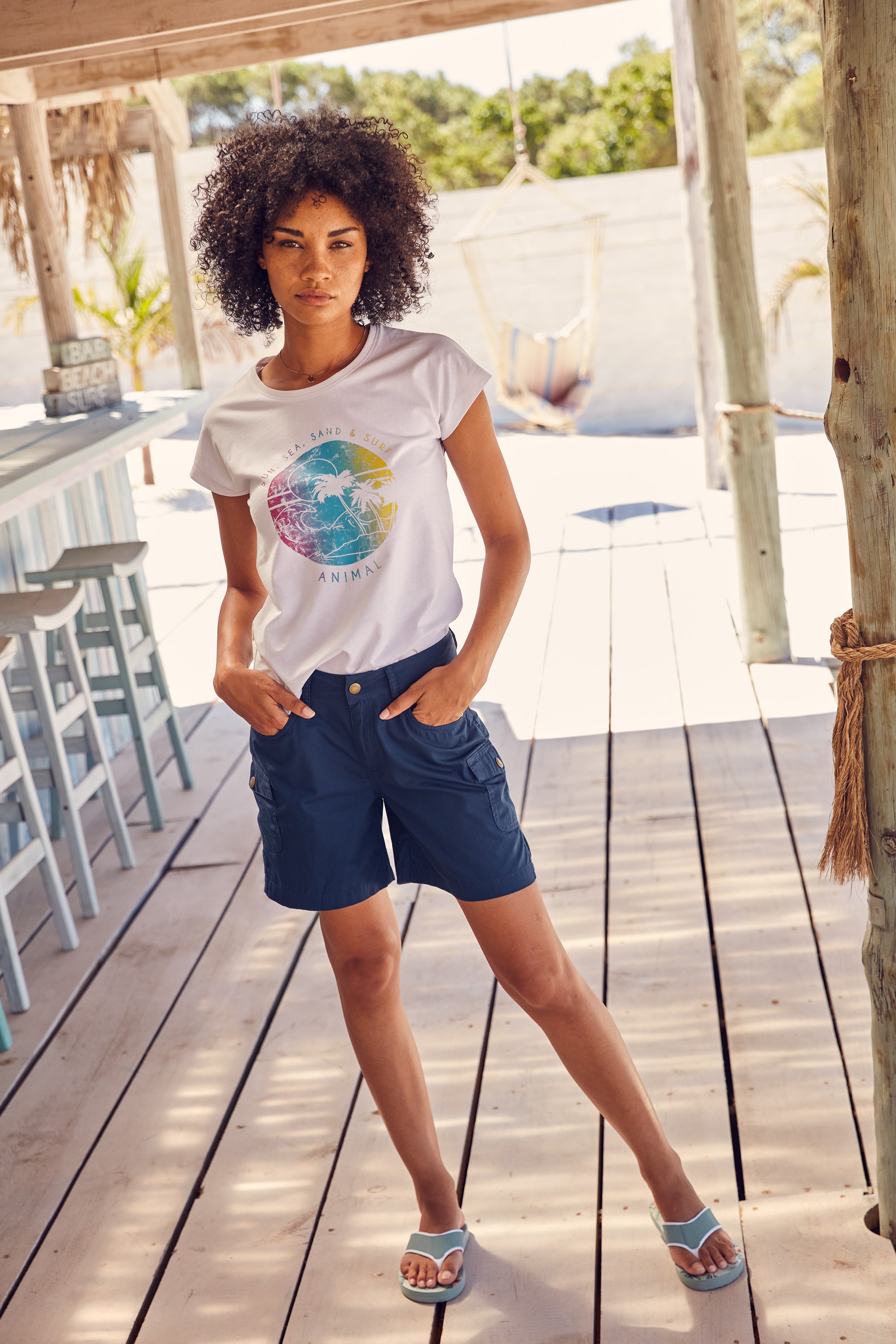 Avani Womens Organic Shorts Navy