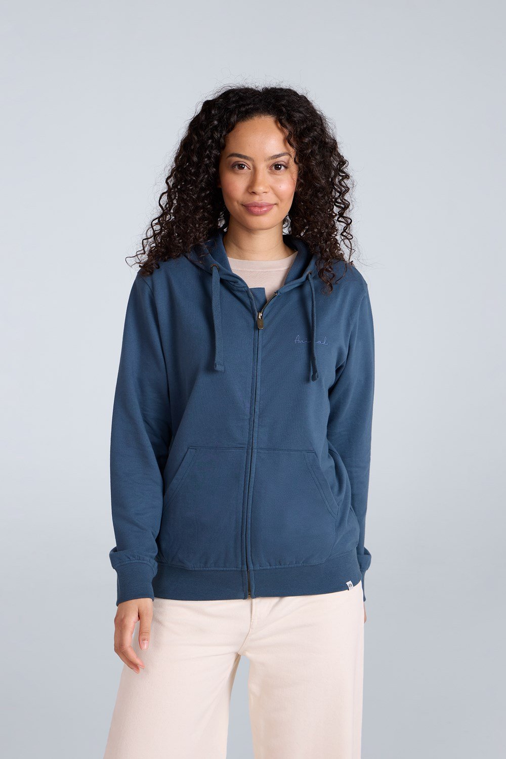Animal Womens Nikki Hoodie Ladies Gym Training Cotton Full Zip Pullover