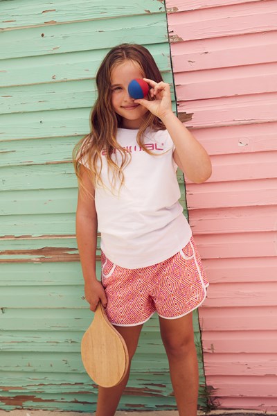 Animal Jetsetter Kids Recycled Boardshorts - Pink