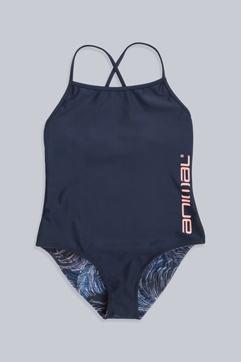 Vacation Kids Reversible Swimsuit Navy