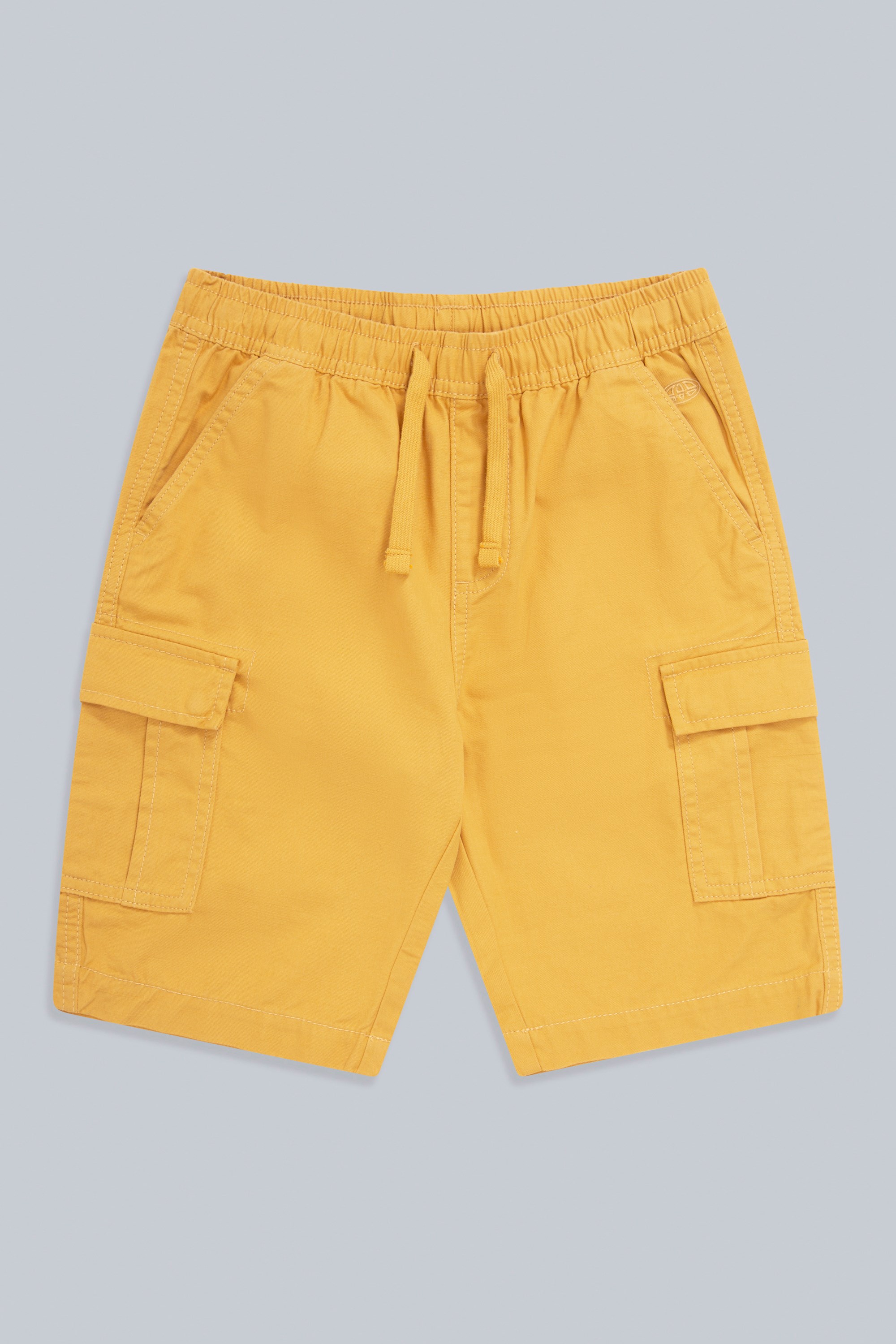 Rowan Kids Organic Cargo Shorts - Yellow