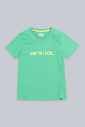 Animal Archie Kids Organic T-shirt Green