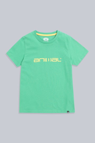 Animal Archie Kids Organic T-shirt - Green