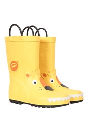 Kids Short Character Handle Rain Boots