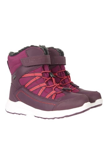 Denver Kids Adaptive Waterproof Snow Boots Berry