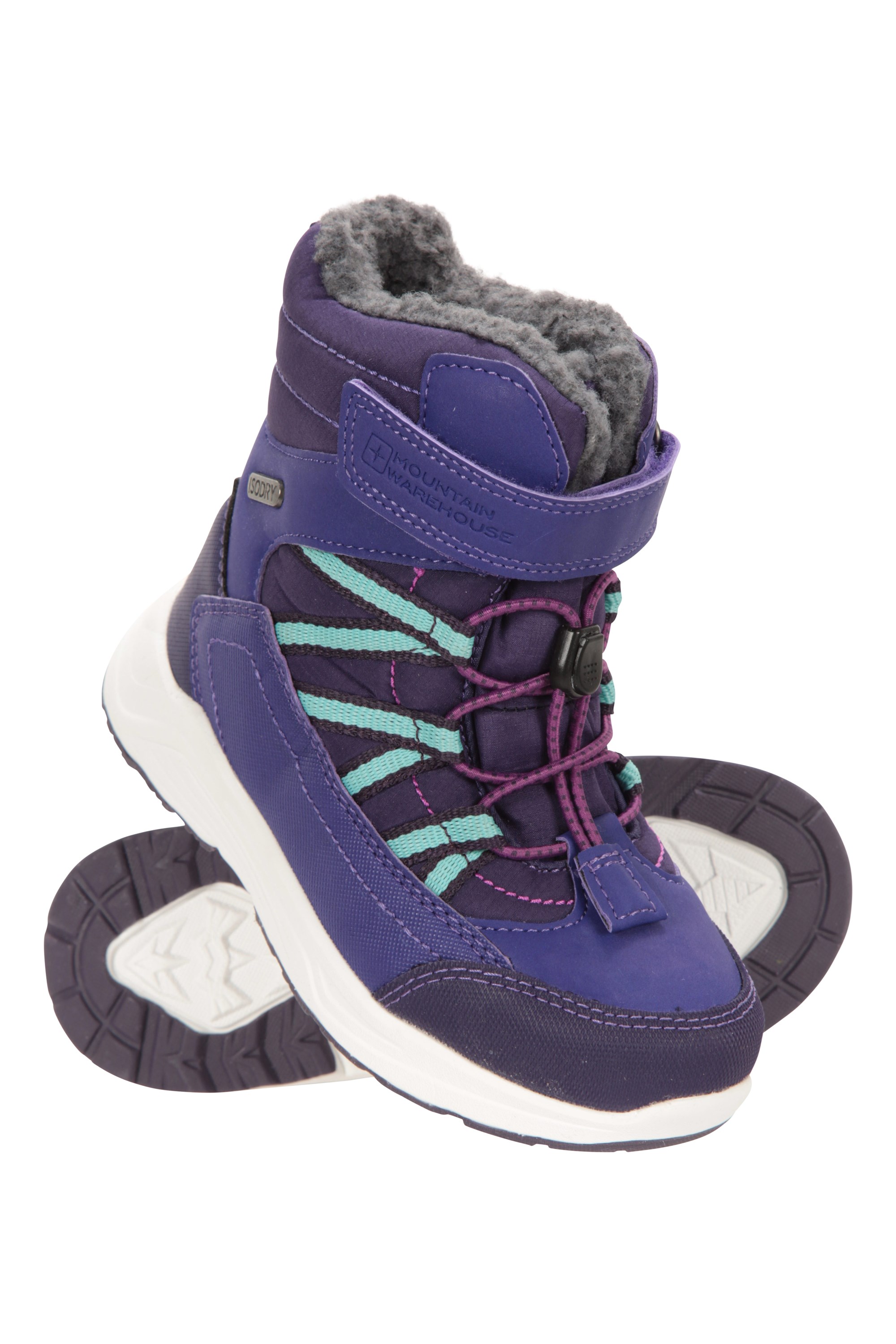 Denver — dziecięce wodoodporne buty zimowe - Purple