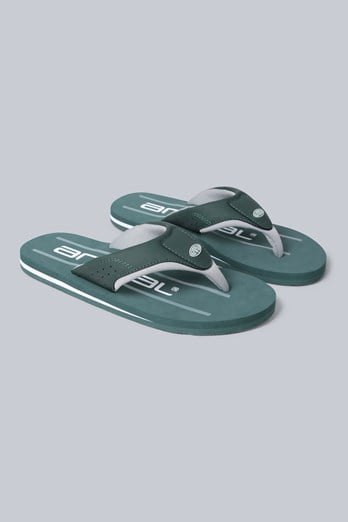 Jekyl Herren-Flip-Flops mit Logo Khaki