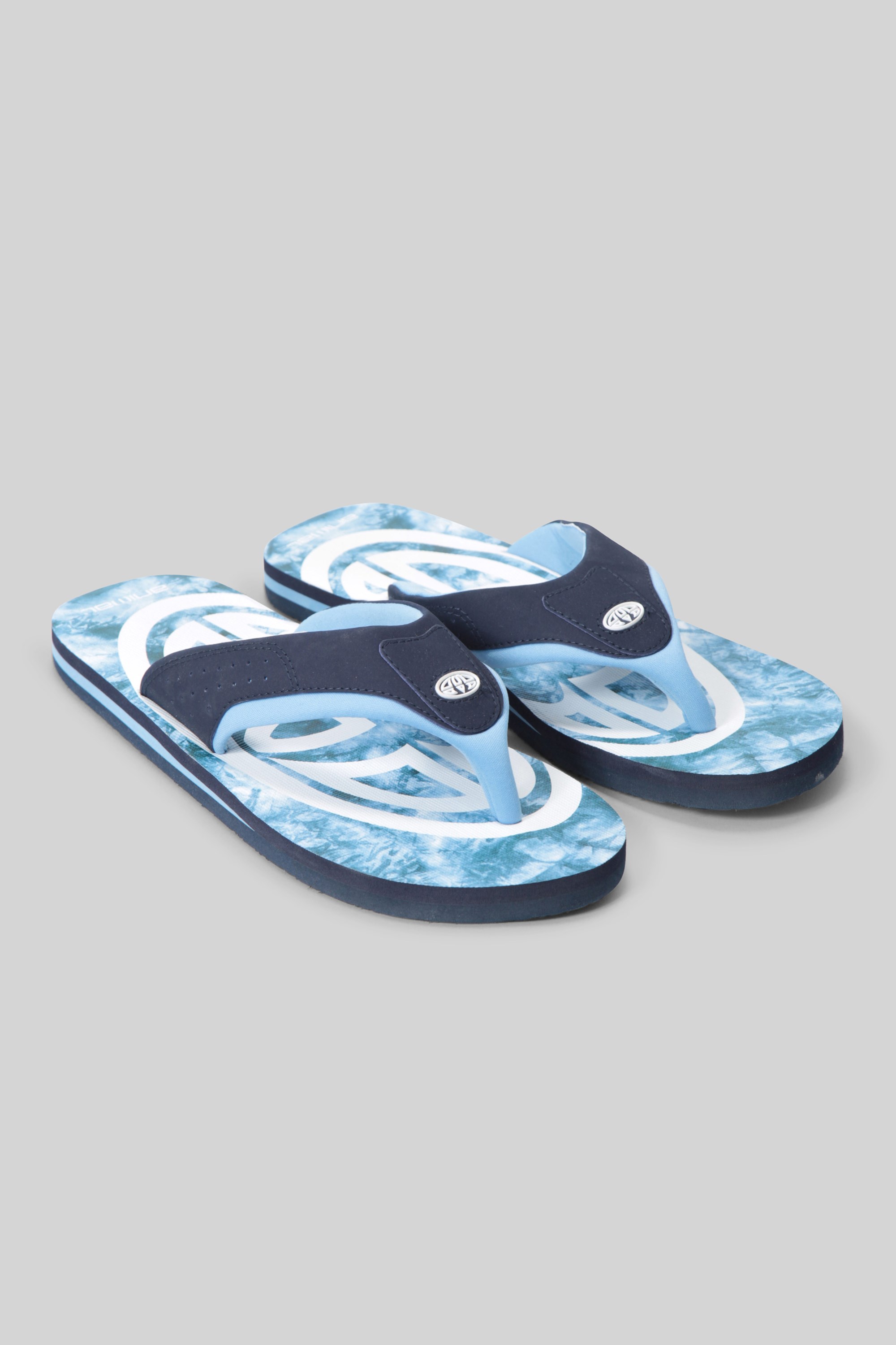 Animal Mens Jekyl AOP Flip-Flops Summer Shoes Sandals Beach Blue Palm Print 