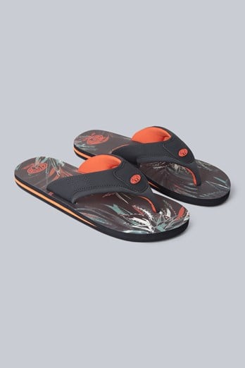 Jekyl Herren-AOP-Flip-Flops Dunkel-Orange