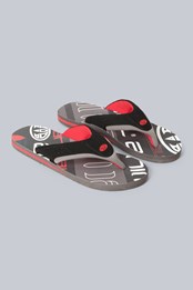 Jekyl Mens Recycled Flip-Flops Dark Grey