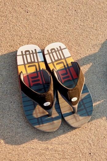 Jekyl Herren-AOP-Flip-Flops Unboxed Dunkelgrau
