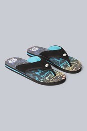 Jekyl Mens Recycled Flip-Flops Light Blue