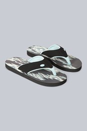 Swish Womens Recycled Flip-Flops Black