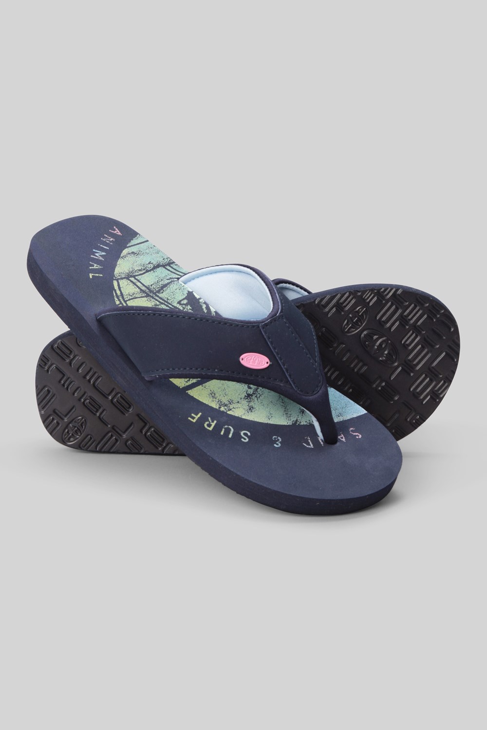 Animal Womens Swish All Over Printed Flip Flop Ladies Beach Summer Sandals - Picture 31 of 293