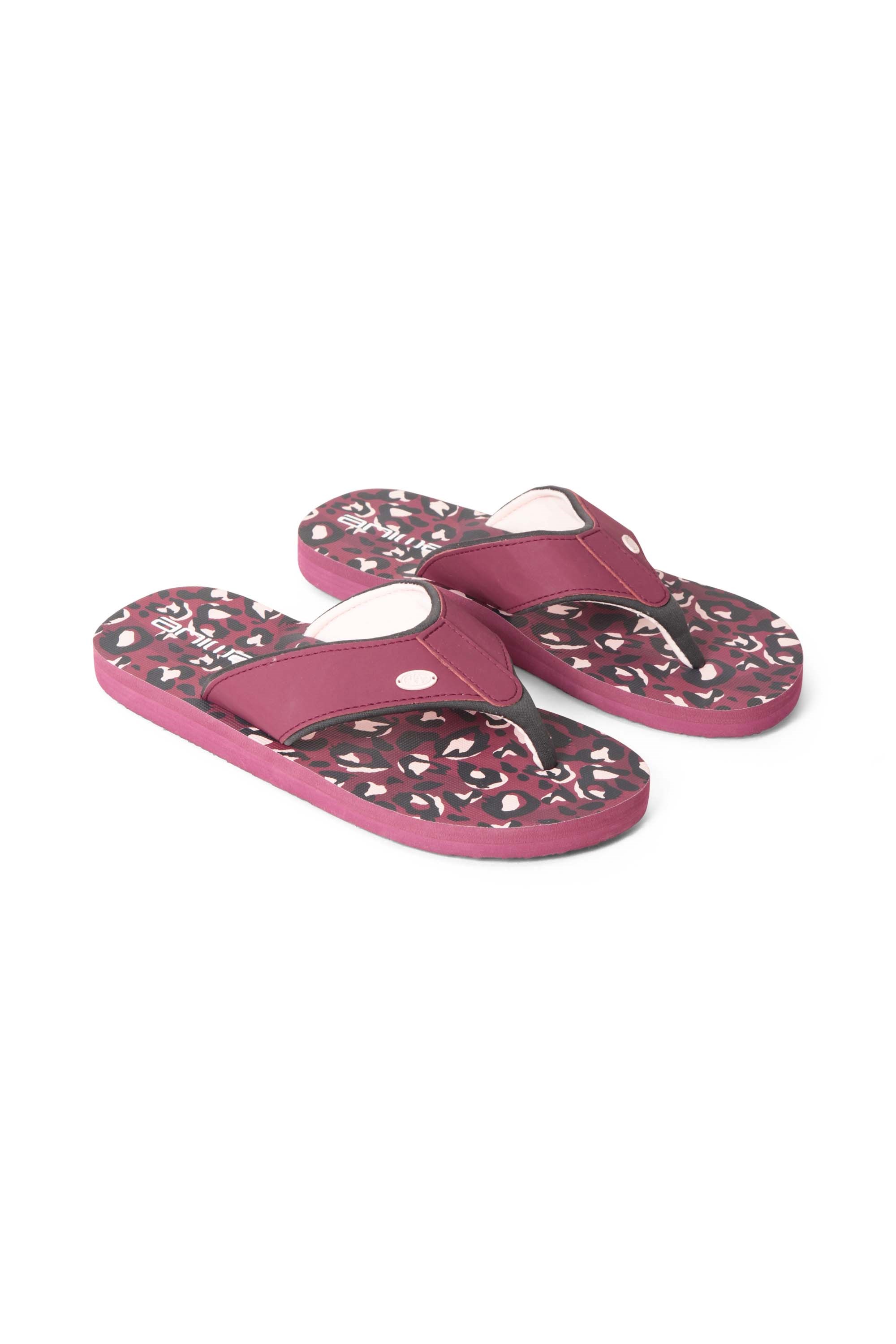 Animal Womens Swish All Over Printed Flip Flop Ladies Beach Summer