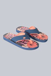 Swish Damen Flip-Flops mit All-Over-Print Korallenrot
