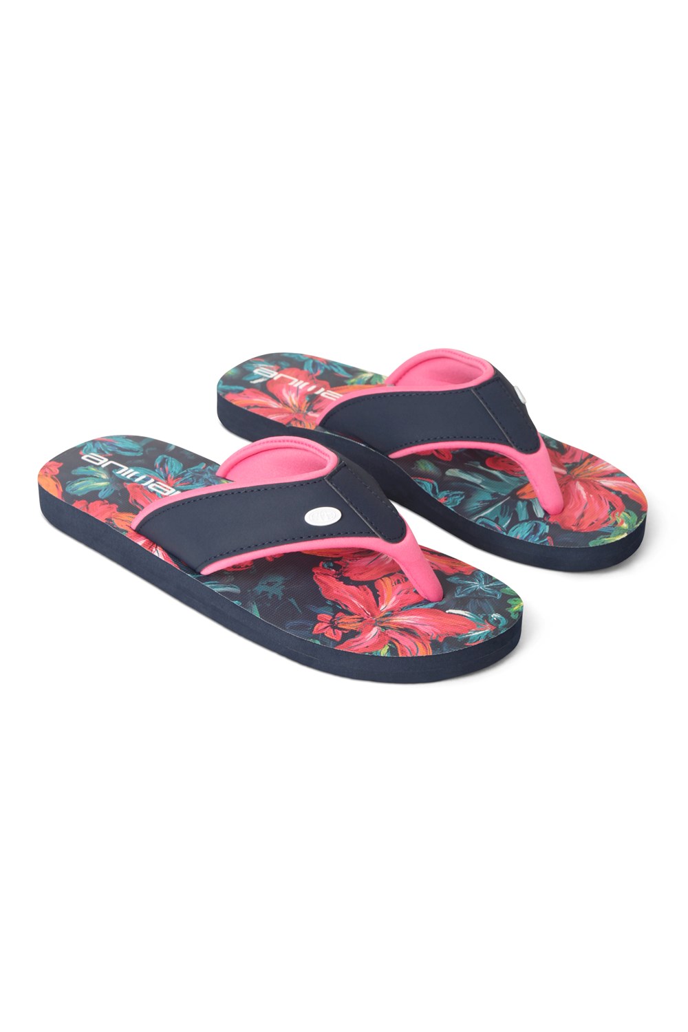 Animal Womens Swish All Over Printed Flip Flop Ladies Beach Summer Sandals - Picture 93 of 293