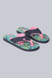 Swish Womens Recycled Flip-Flops Dark Green