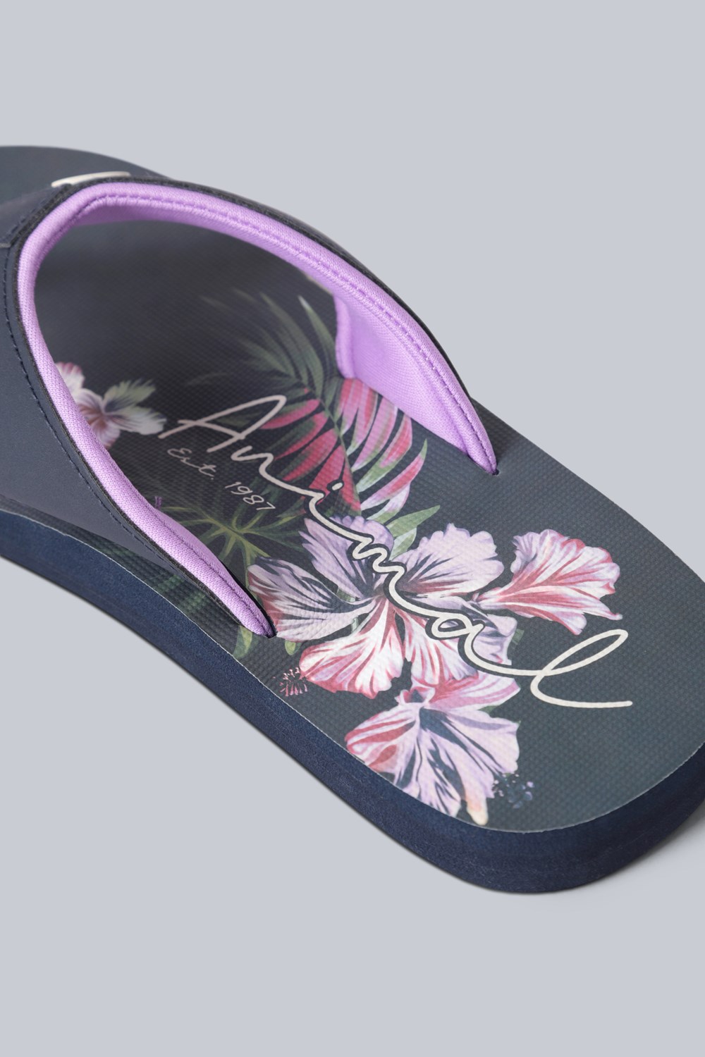 Animal Womens Swish All Over Printed Flip Flop Ladies Beach Summer Sandals - Picture 253 of 293