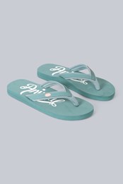 Swish Womens Recycled Flip-Flops Green
