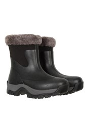 Womens Lined Wellies Black