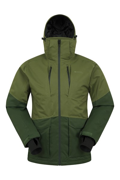 Interstellar Mens Waterproof Ski Jacket - Green