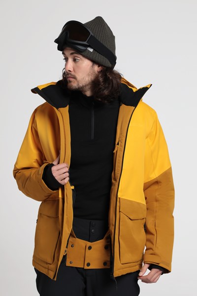 Interstellar Mens Waterproof Ski Jacket - Yellow