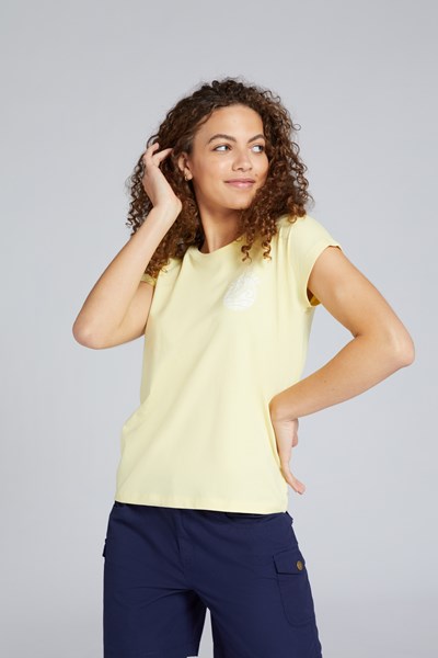 Animal Summer Womens Organic T-shirt - Yellow