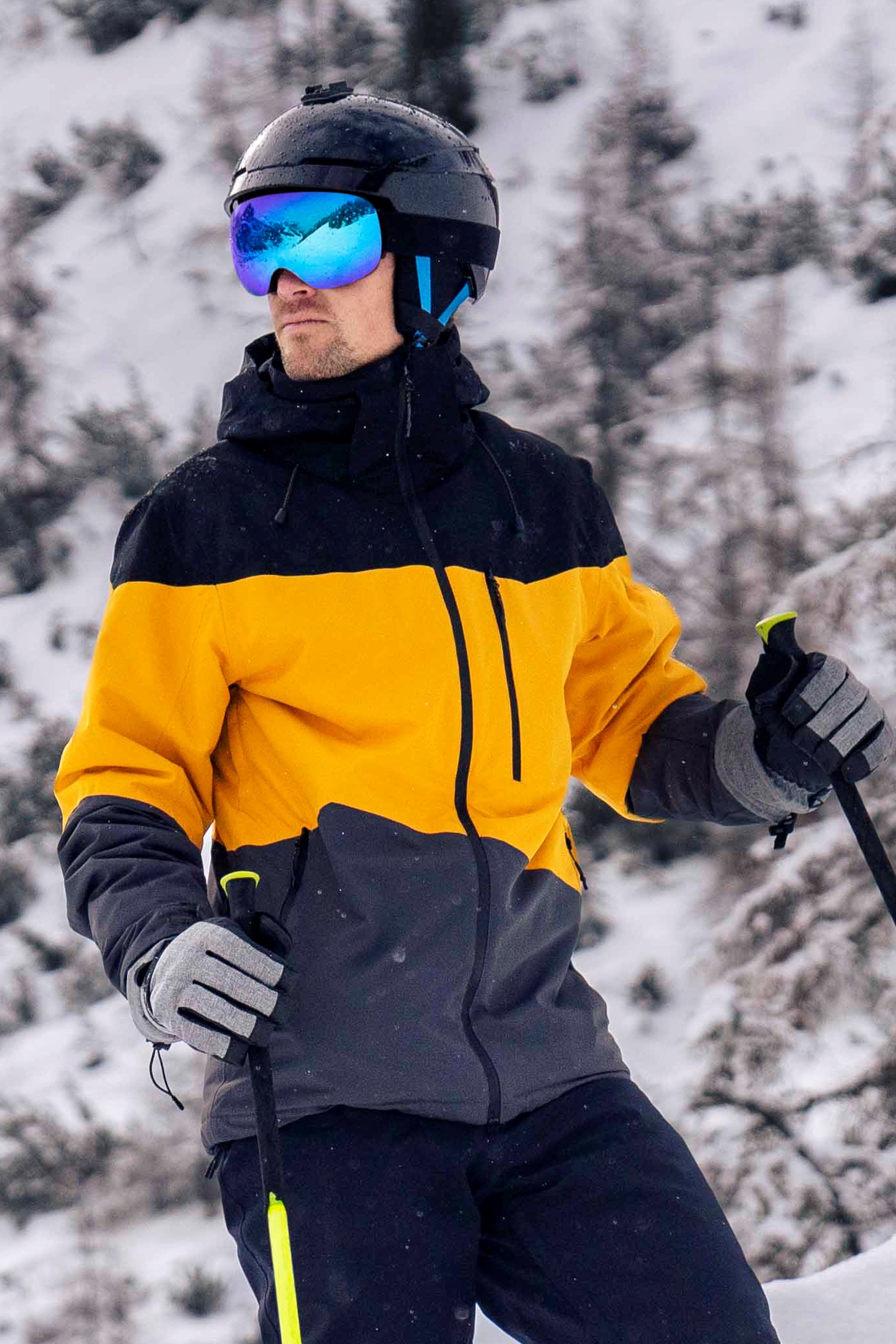Wipeout Mens Waterproof Ski Jacket - Yellow
