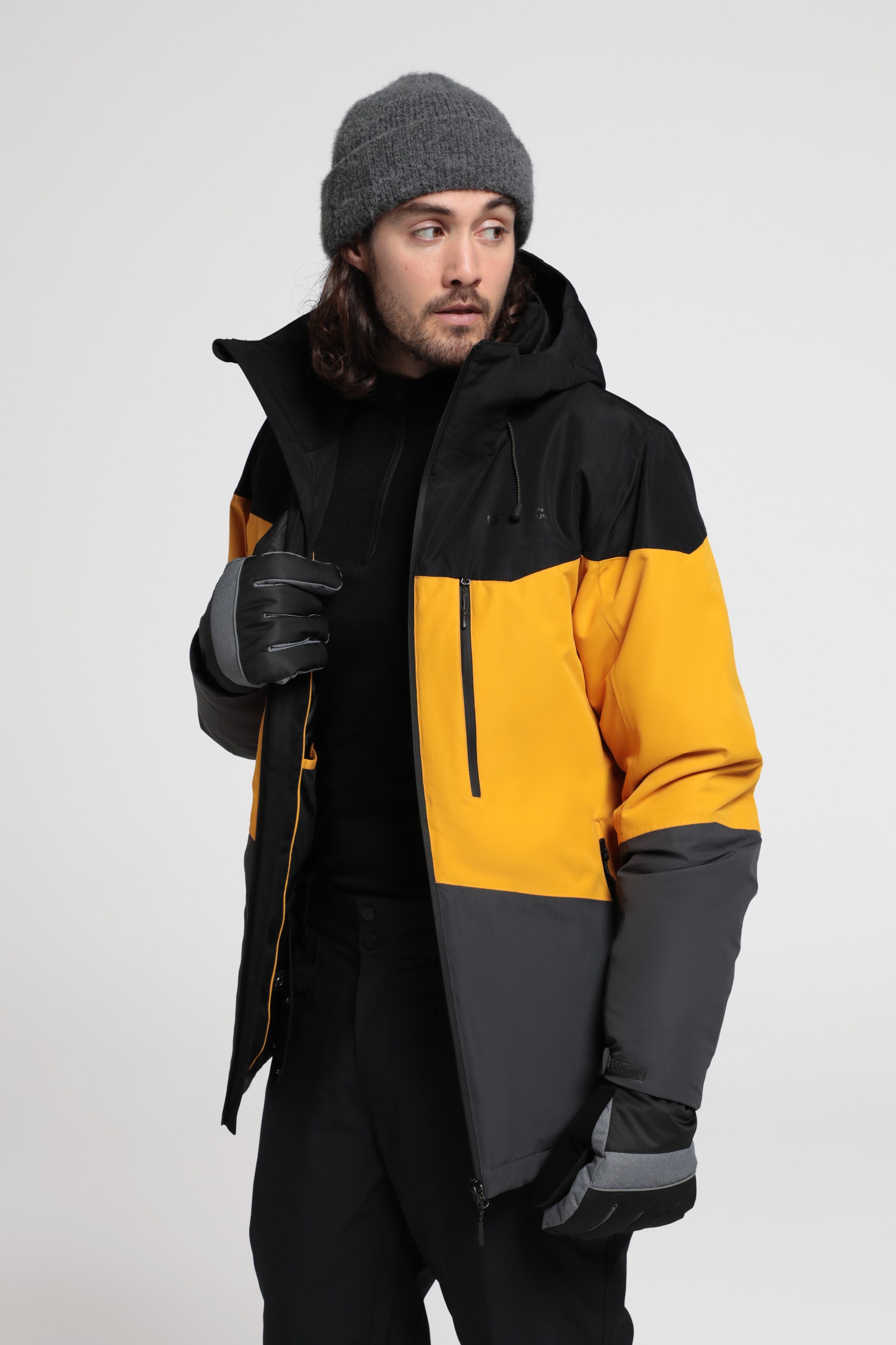 Wipeout Mens Waterproof Ski Jacket - Yellow