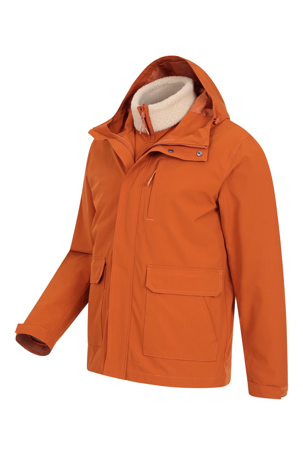 Mountain Warehouse Headland Mens 3 in 1 Jacket Waterproof Breathable