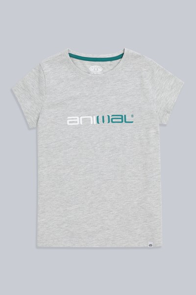 Animal Sienna Kids Organic T-shirt - Grey