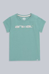 Dziecięcy T-shirt organiczny Sienna firmy Animal Zielony