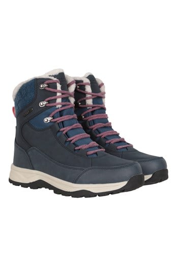 Tundra Womens Waterproof Snow Boots Navy