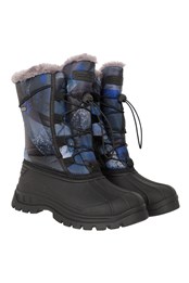 Whistler Kids Printed Adaptive Snow Boots Black